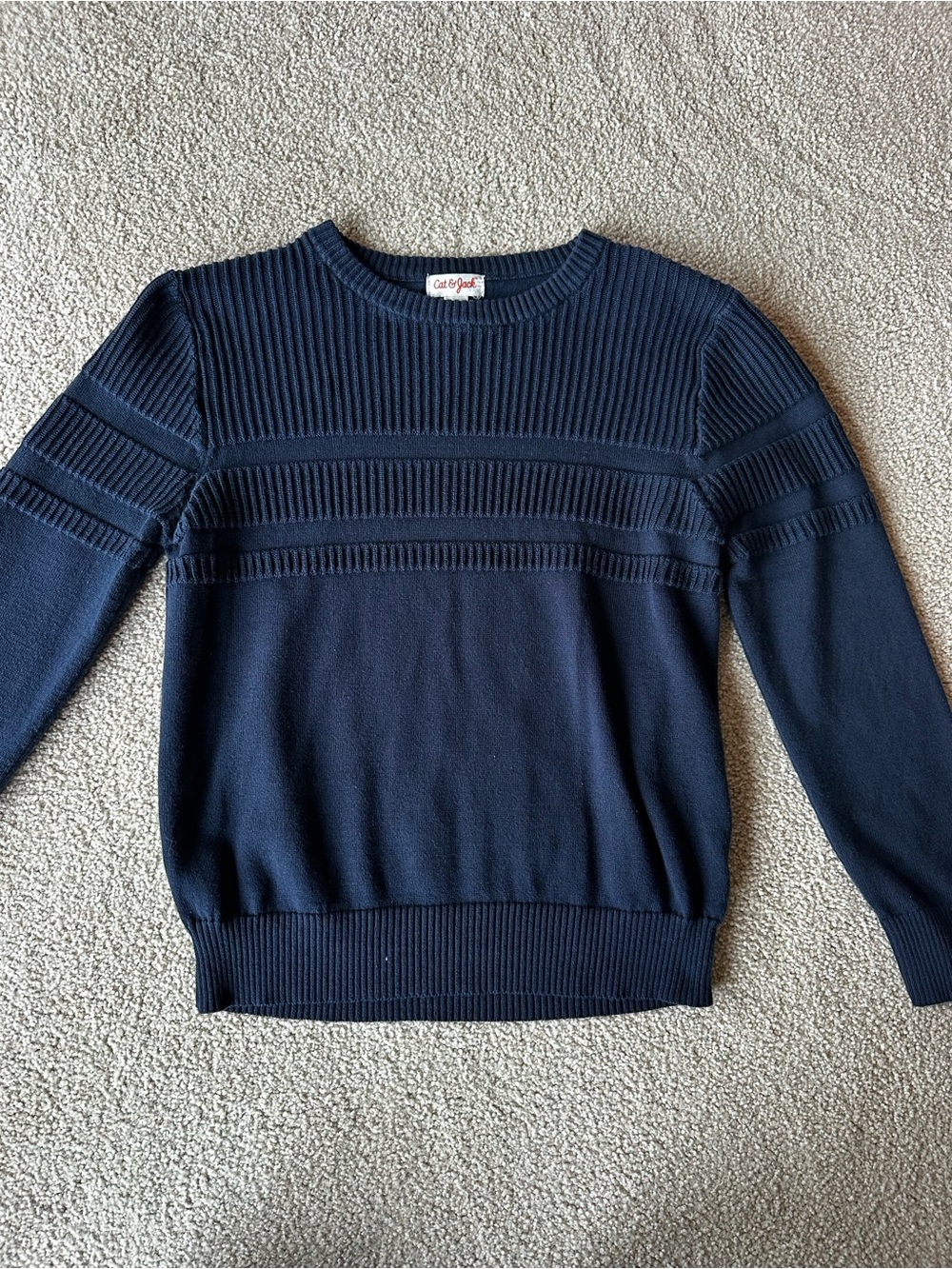 Cat & Jack Ribbed Crewneck Sweater